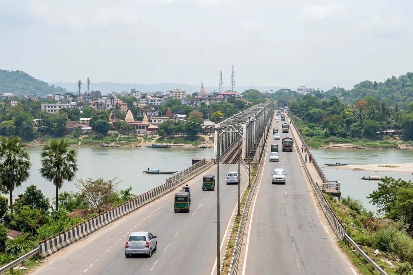 Return to Guwahati, Assam and Meghalaya — route landscape created for this tour guide