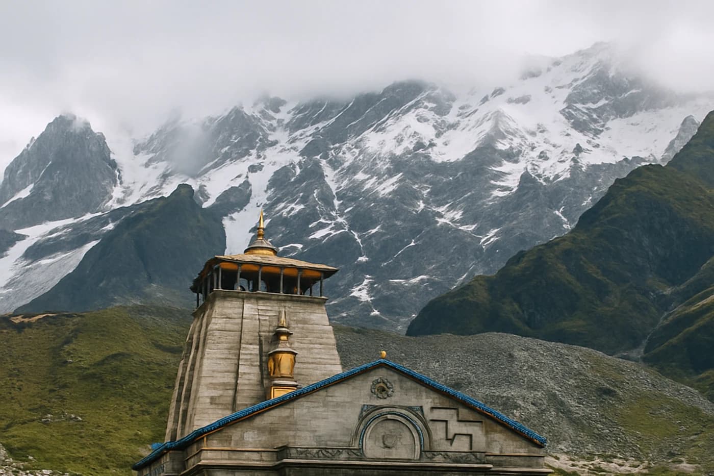 Kedarnath leg, Uttarakhand — route landscape created for this tour guide