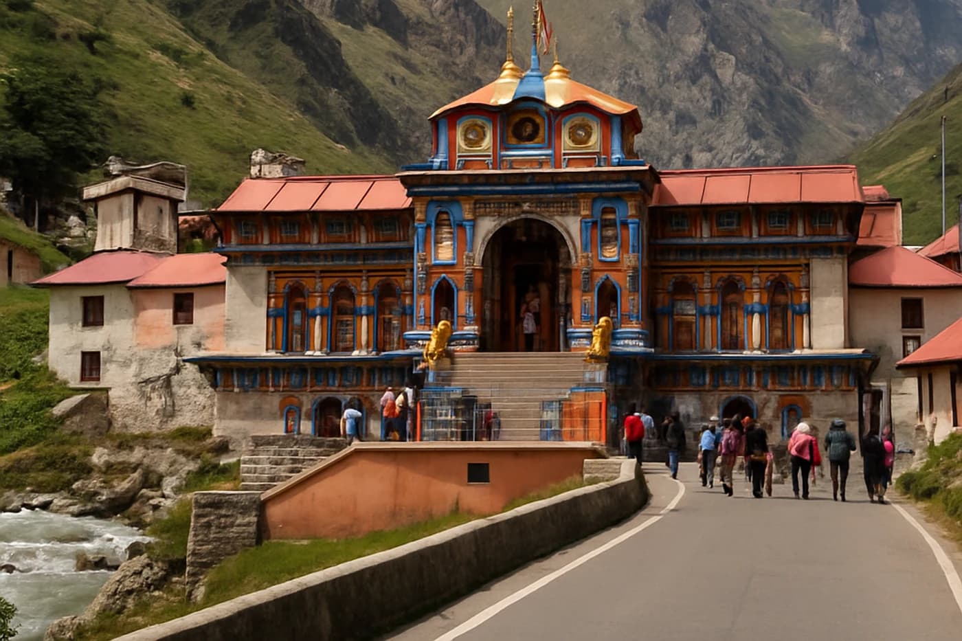 Badrinath and return sector, Uttarakhand — route landscape created for this tour guide