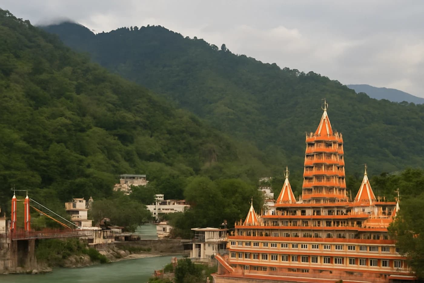 Drop-off and departure, Uttarakhand — route landscape created for this tour guide
