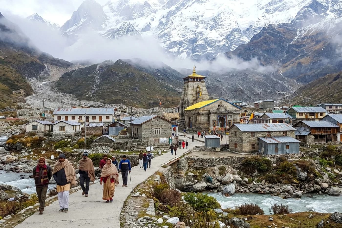 Badrinath, Uttarakhand — route landscape created for this tour guide