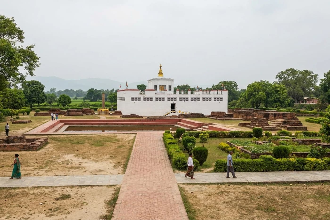 Gorakhpur, Lumbini and Pokhara, Lumbini, Pokhara, Muktinath, Kathmandu and Janakpur — route landscape created for this tour guide
