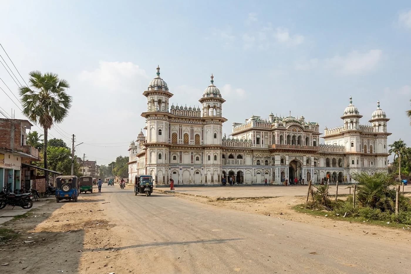 Janakpur and return, Lumbini, Pokhara, Muktinath, Kathmandu and Janakpur — route landscape created for this tour guide
