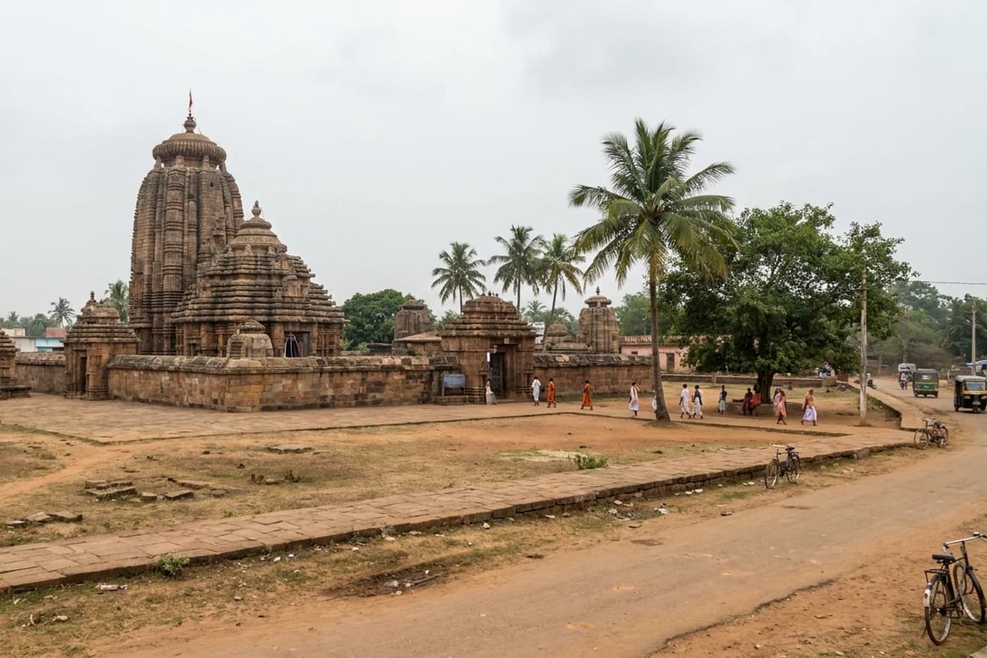 Biraja and coastal temples, Odisha — route landscape created for this tour guide