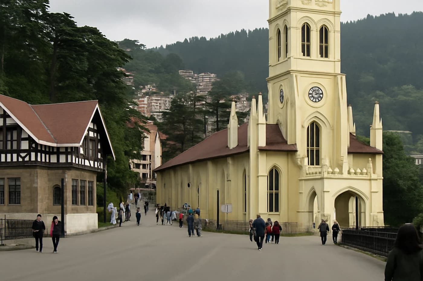 Delhi to Shimla, Shimla and Manali — route landscape created for this tour guide