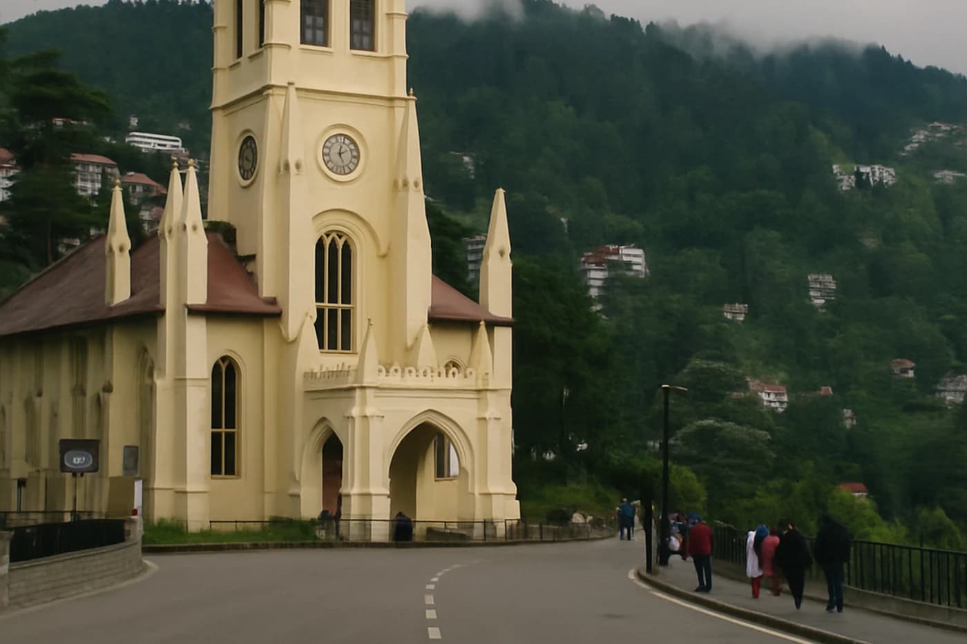 Shimla to Manali, Shimla and Manali — route landscape created for this tour guide