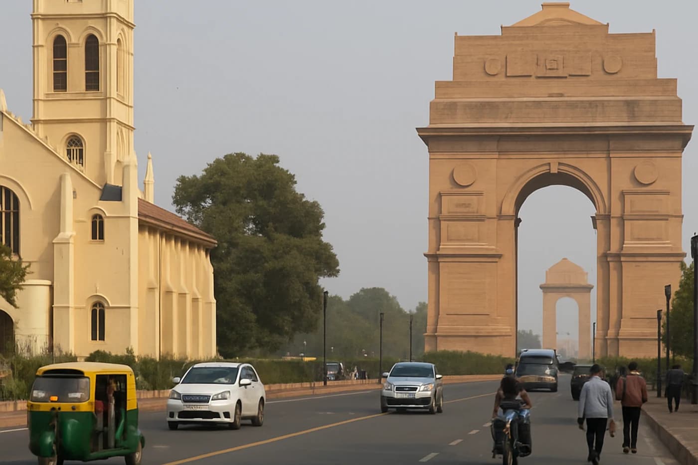 Delhi and return, Shimla and Manali — route landscape created for this tour guide