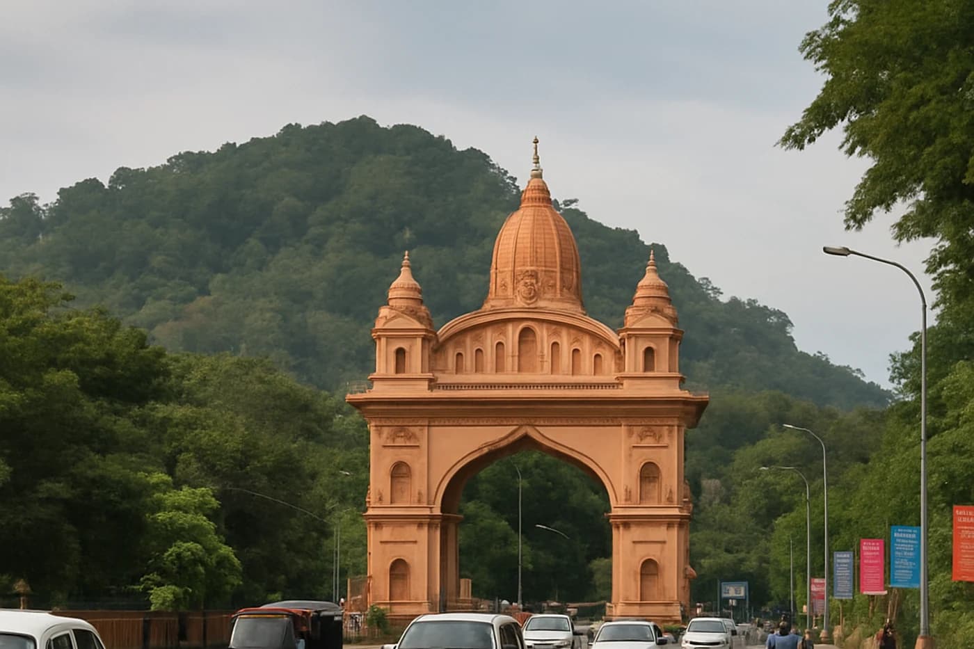 Guwahati return, Meghalaya, Assam and Arunachal Pradesh — route landscape created for this tour guide