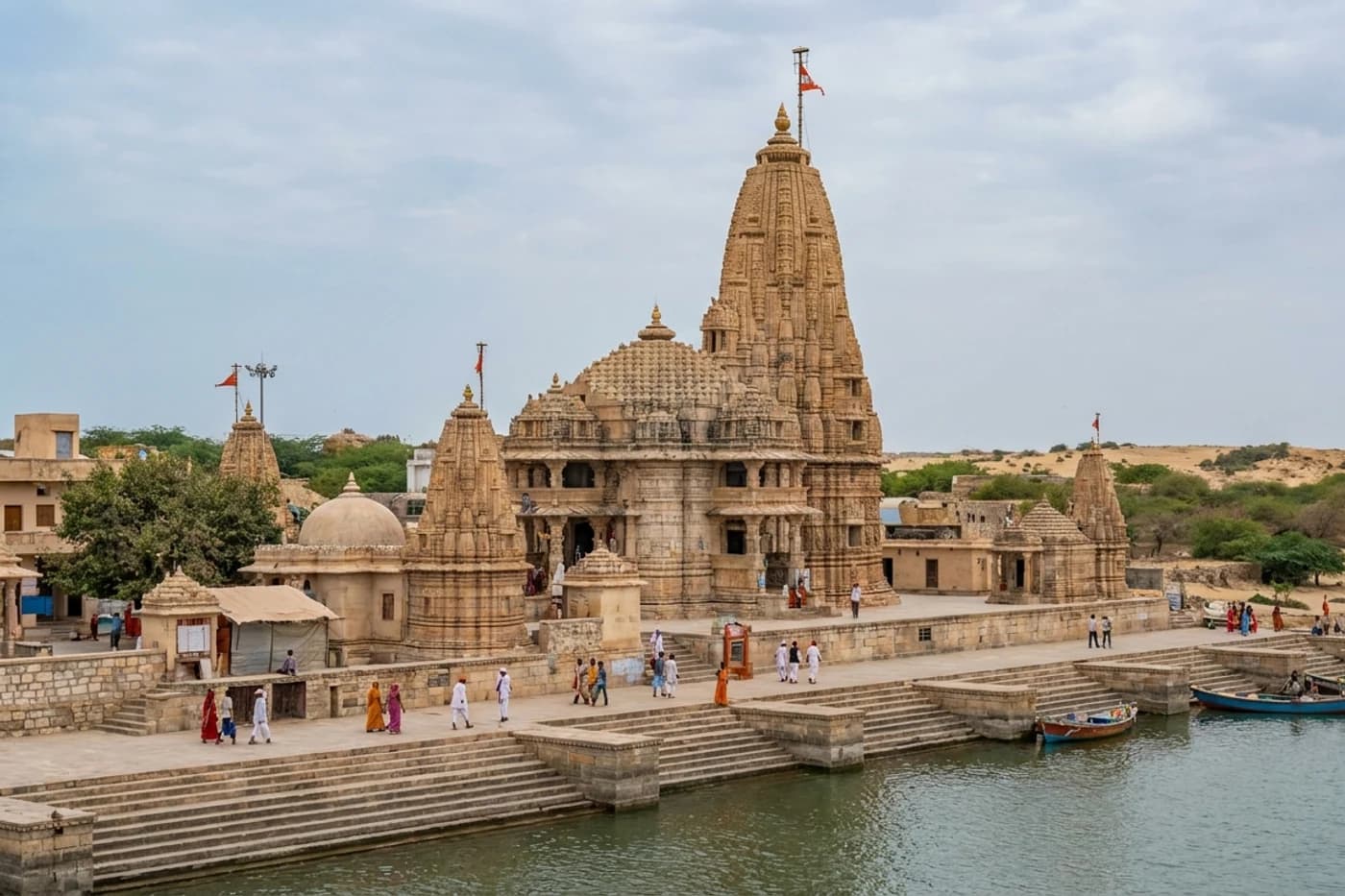 Dwarka and Bet Dwarka, Gujarat — route landscape created for this tour guide