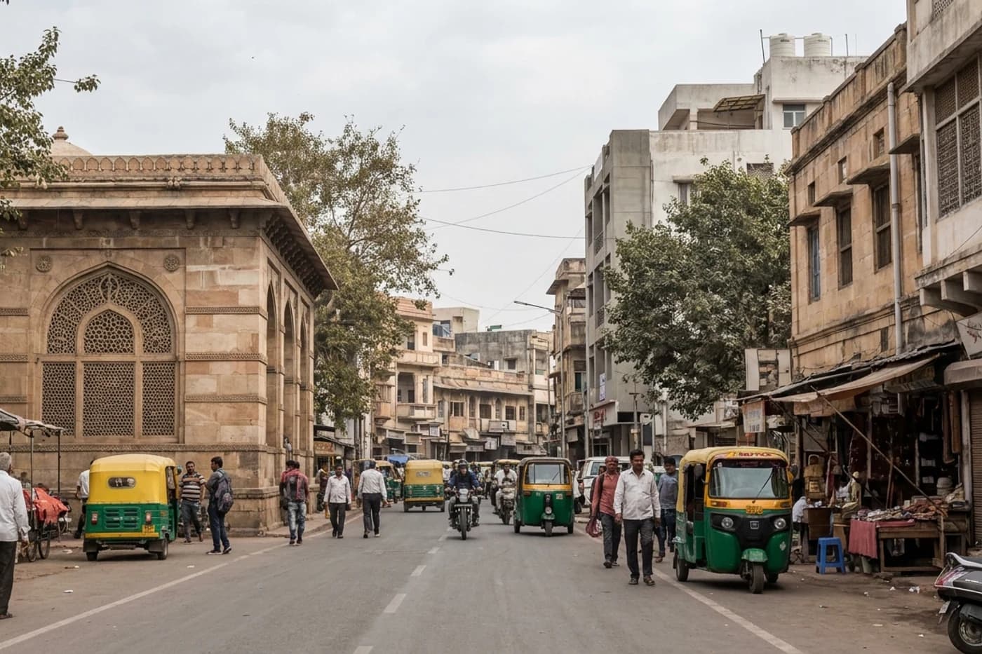 Ahmedabad and Dwarka, Gujarat and Madhya Pradesh — route landscape created for this tour guide