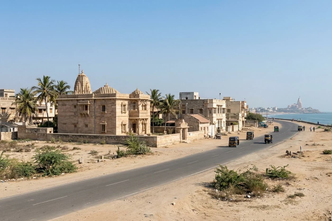Porbandar and Somnath, Gujarat and Madhya Pradesh — route landscape created for this tour guide