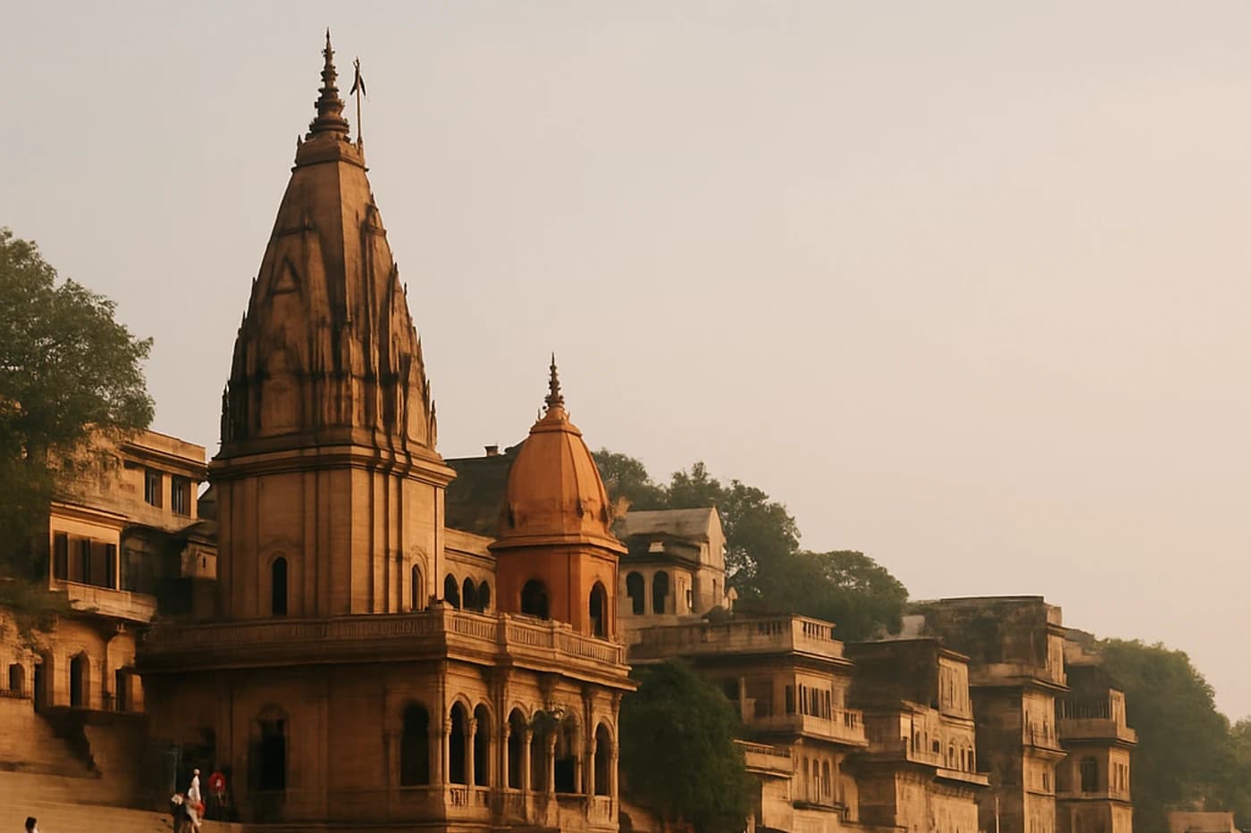 Arrival and Varanasi orientation, Varanasi, Ayodhya, Prayagraj — route landscape created for this tour guide