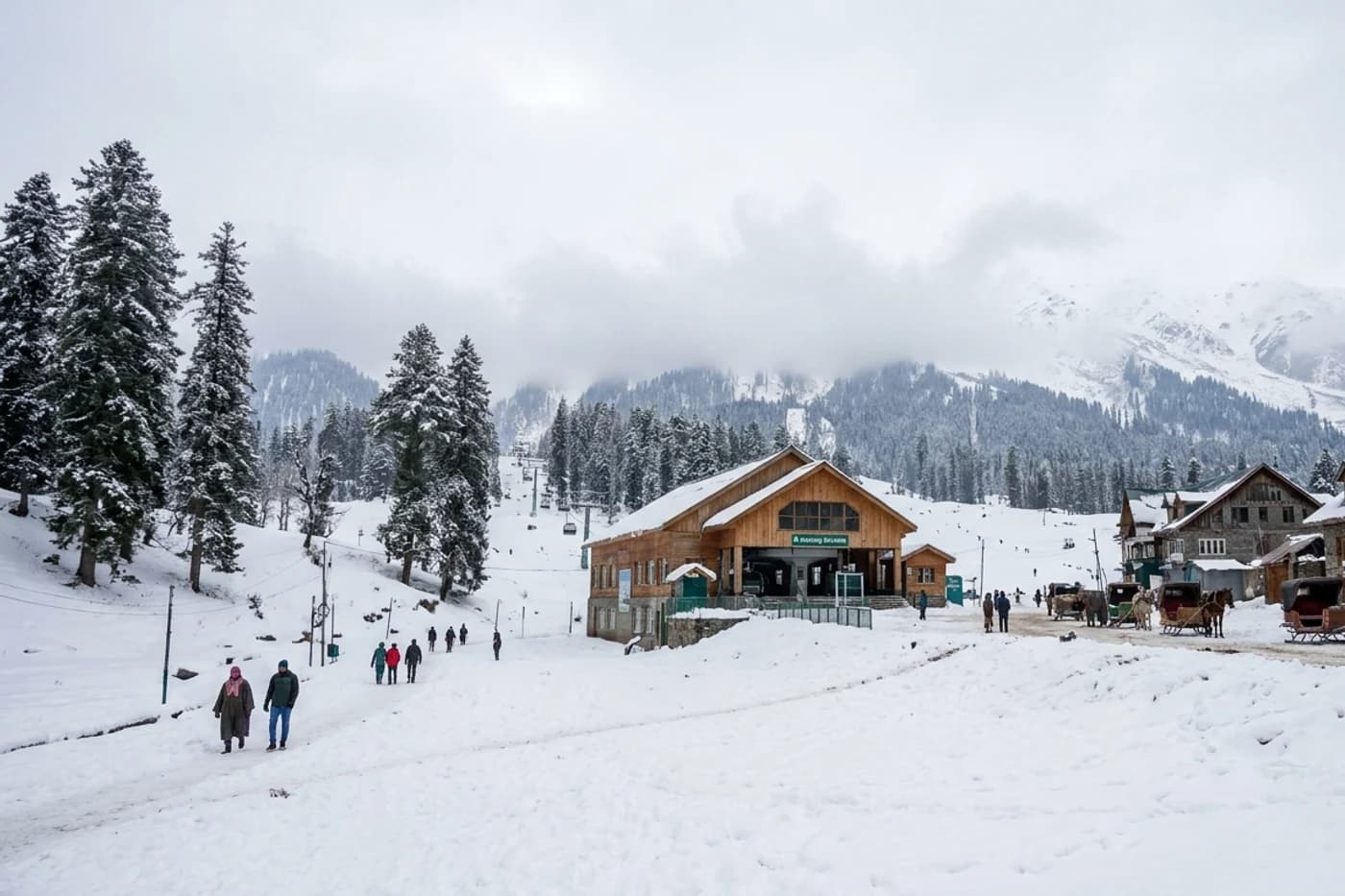 Gulmarg, Kashmir — route landscape created for this tour guide