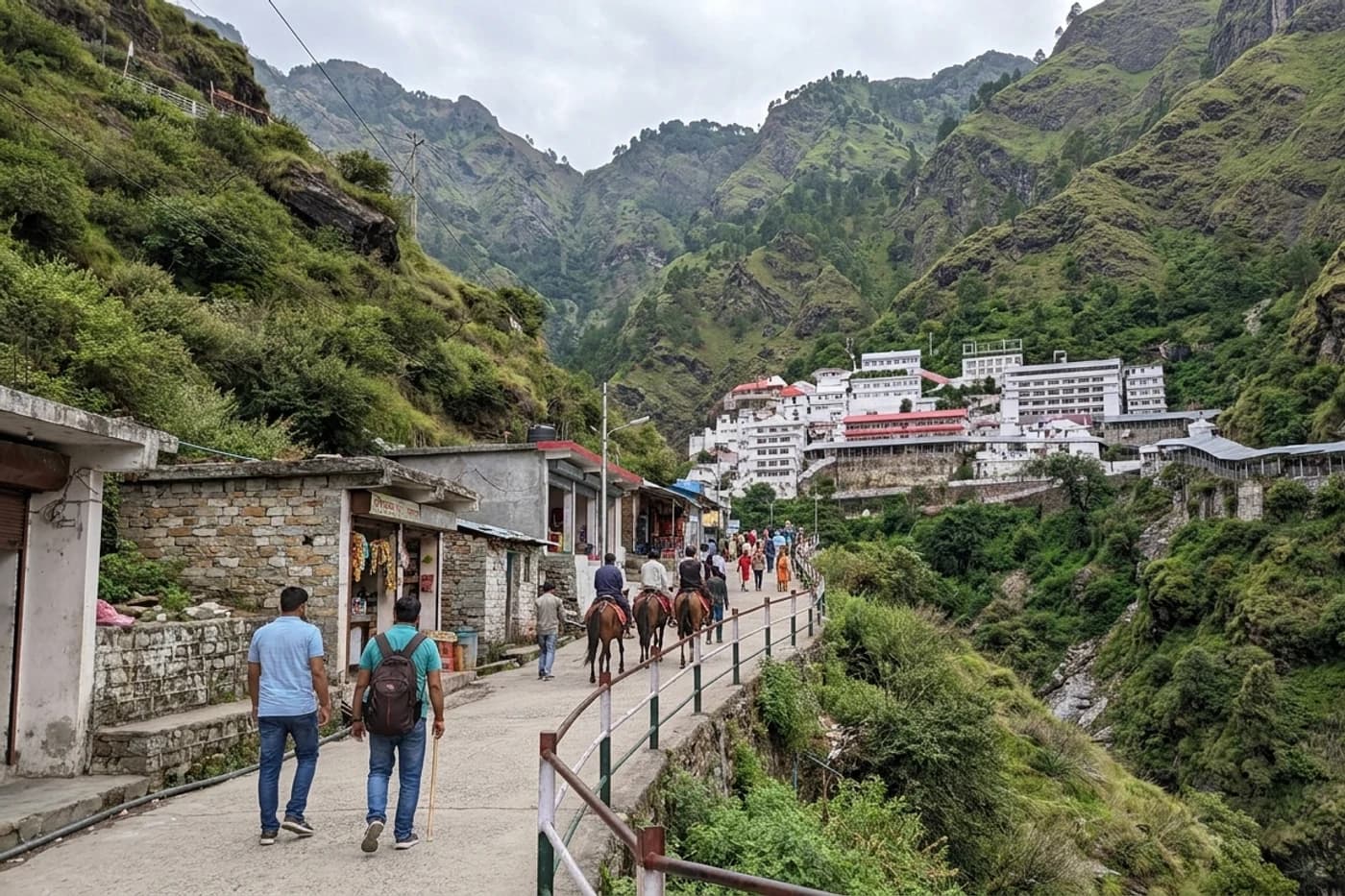 Vaishno Devi darshan, Amritsar, Jammu and Katra — route landscape created for this tour guide