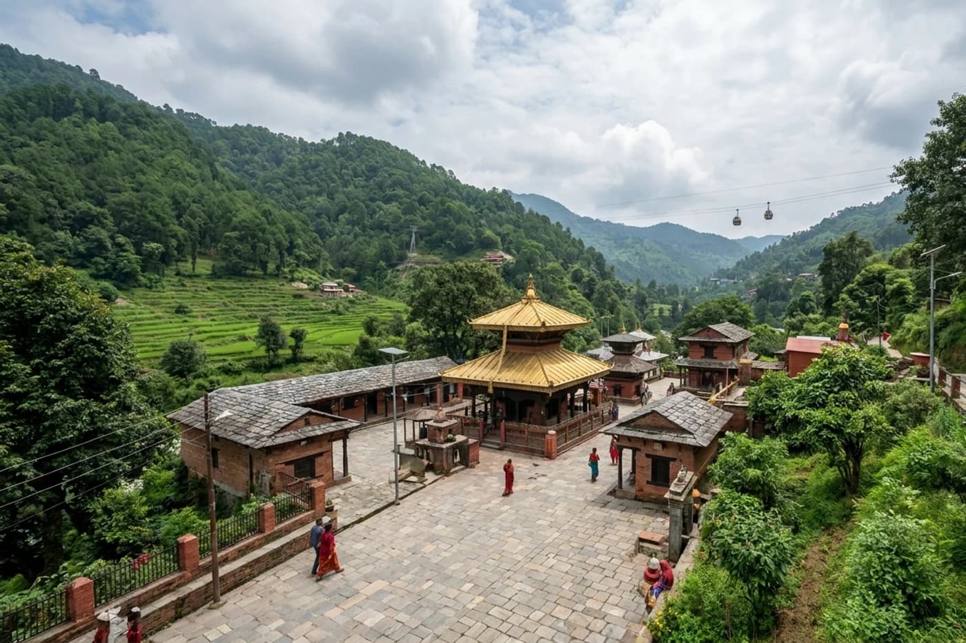 Return and reflection day, Kathmandu and Muktinath — route landscape created for this tour guide