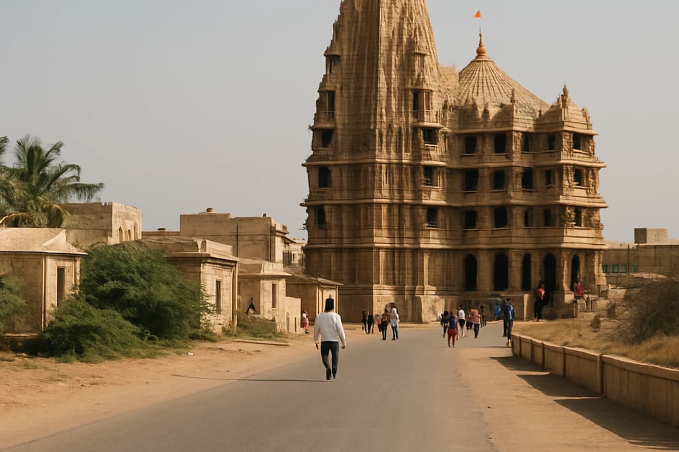 Dwarka circuit, Gujarat — route landscape created for this tour guide
